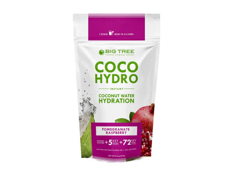 Coco Hydro - Instantní kokosová voda - Granátové jablko a malina - 275 g