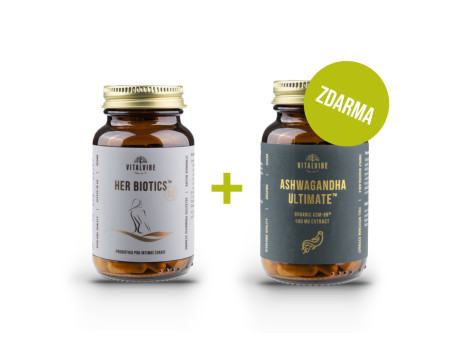 Her Biotics™ 2.0 + Ashwagandha Ultimate BIO KSM-66® 500 mg extrakt ZDARMA