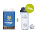 Protein Blend BIO čokoláda, prášek + Shaker Vitalvibe ZDARMA