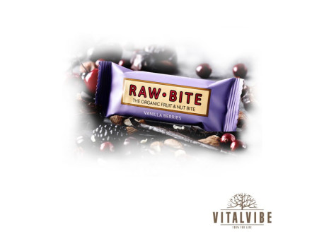 Rawbite - tyčinka 50 g - Vanilková BIO