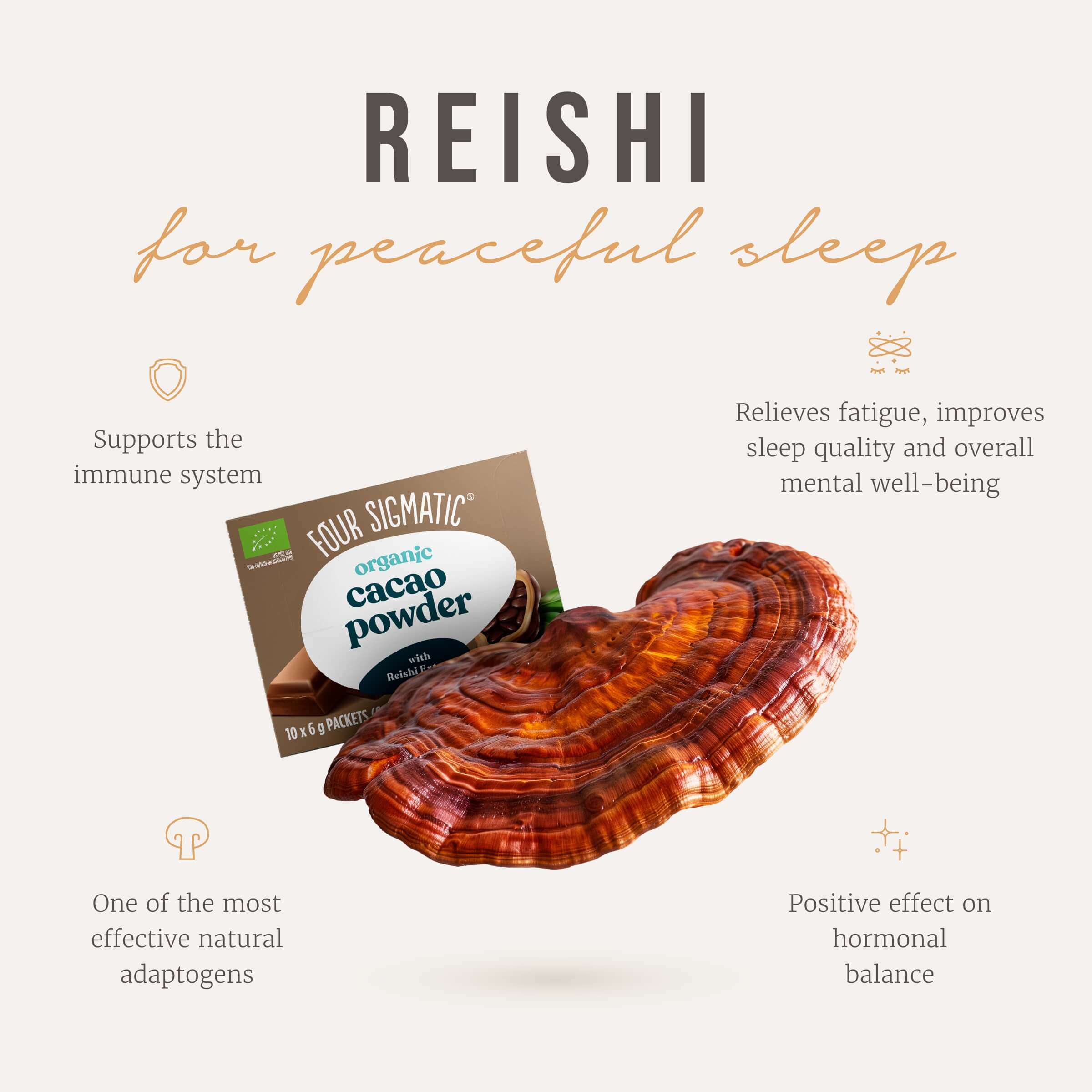 Cacao with reishi