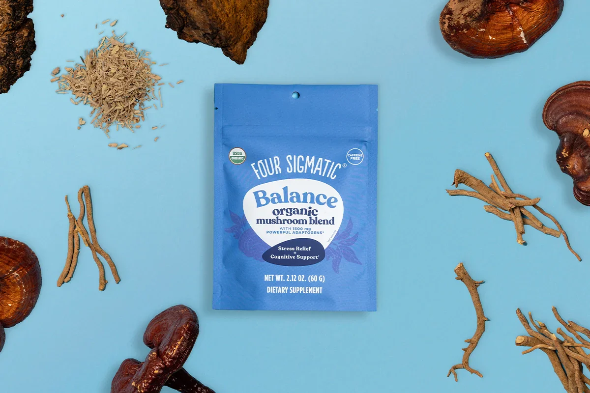 A blend of adaptogens and functional mushrooms for inner balance and relaxation