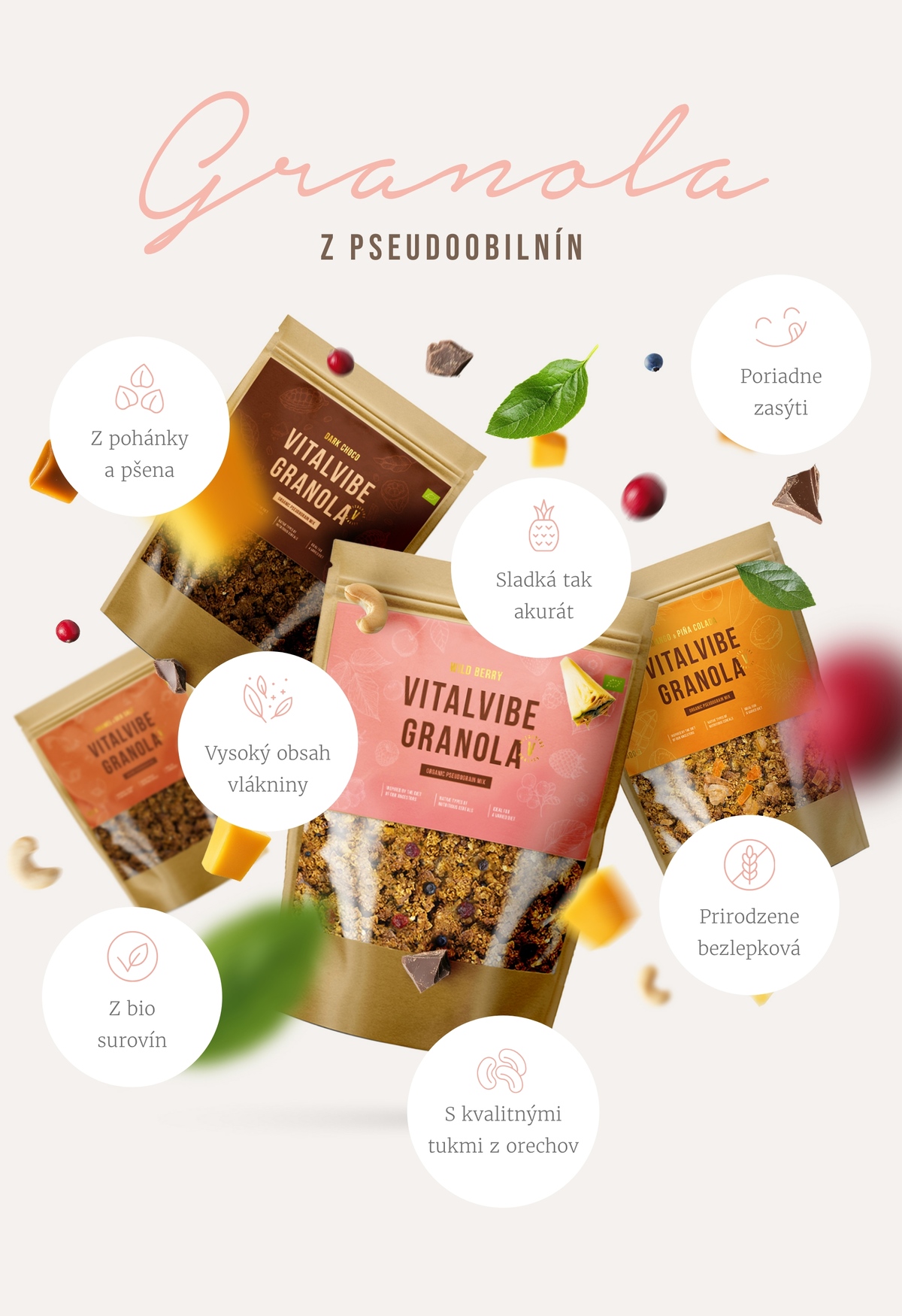 Granola z pseudoobilnín