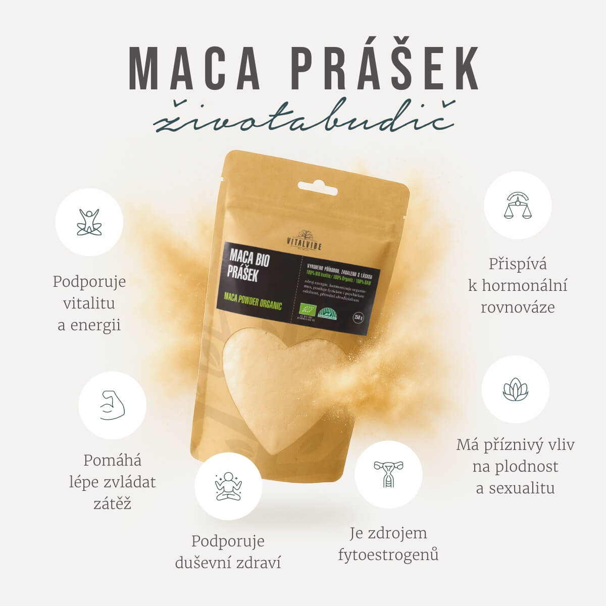 Maca pro energii, hormonální rovnováhu a podporu libida