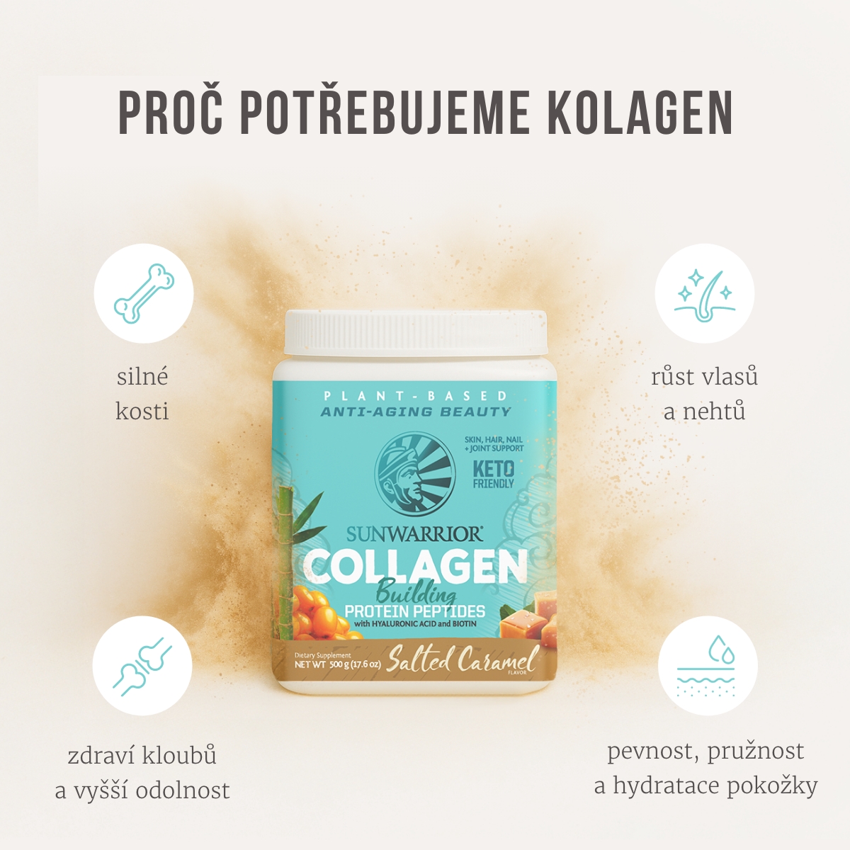 Collagen builder – veganský doplněk stravy pro podporu tvorby vlastního kolagenu