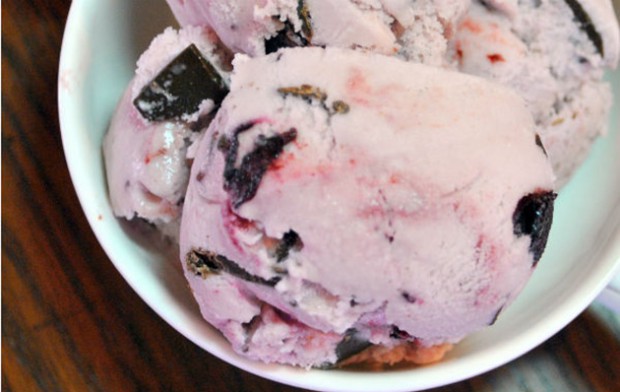 Raw Vegan Cherry Garcia Ice Cream